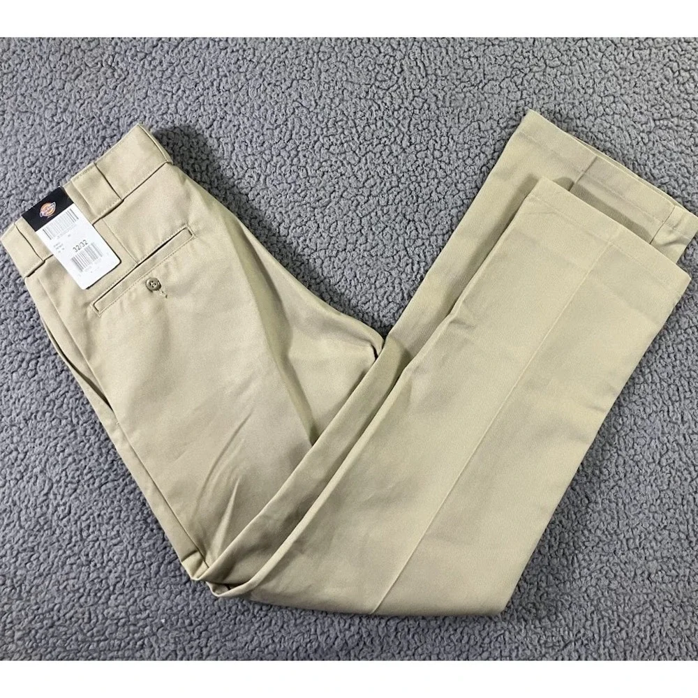 Dickies 874 Original Fit Work Pants Mens 32x32 Khaki Beige Twill New With Tags